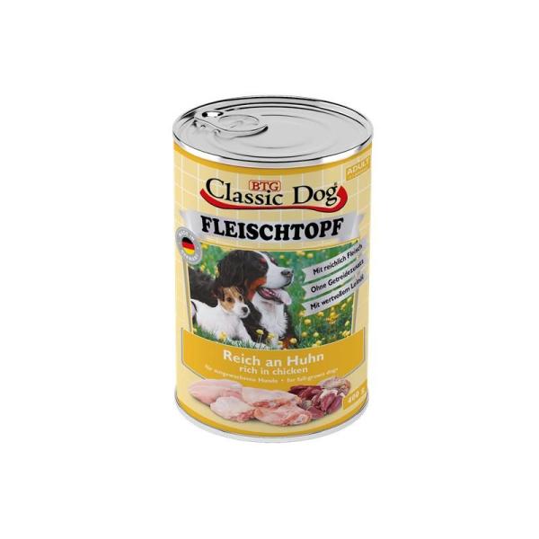ARDEBO.de Classic Dog Dose Adult Fleischtopf Pur Reich an Huhn 400g