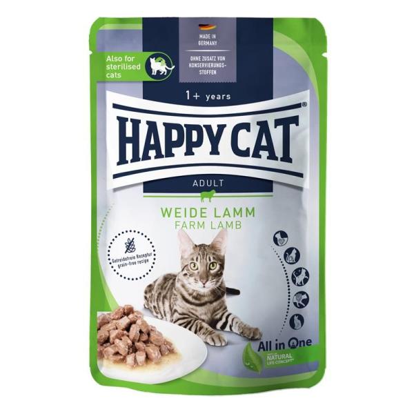 ARDEBO.de Happy Cat PB Culinary Meat in Sauce Weide Lamm 85g