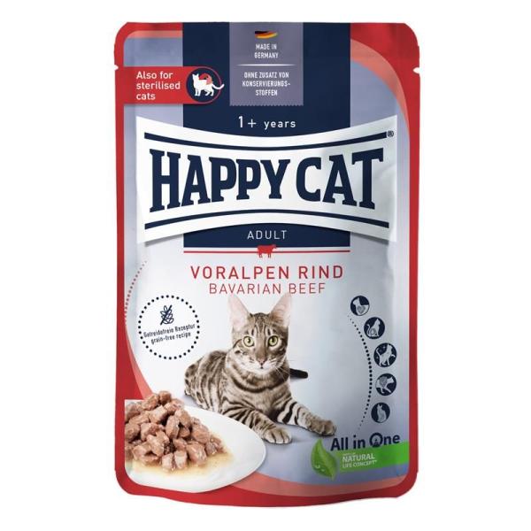 ARDEBO.de Happy Cat PB Culinary Meat in Sauce Voralpen Rind 85g