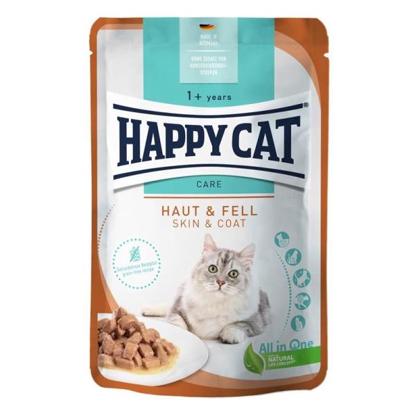 ARDEBO.de Happy Cat PB Care Meat in Sauce Haut & Fell 85g