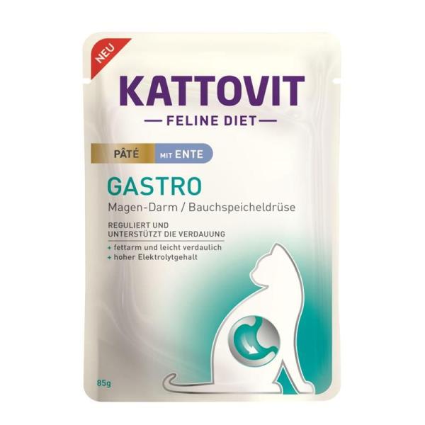 ARDEBO.de Kattovit PB Feline Gastro Paté mit Ente 85g