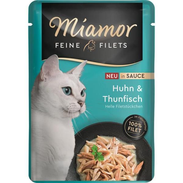 ARDEBO.de Miamor PB Feine Filets Huhn & Thunfisch in Sauce 100g