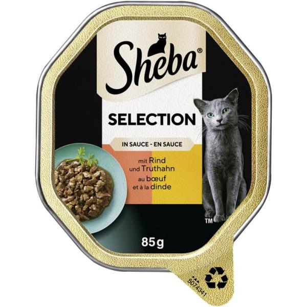 ARDEBO.de Sheba Schale Selection Sauce Rind & Truthahn 85g