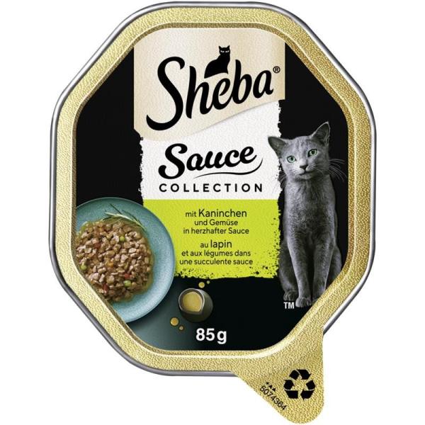 ARDEBO.de Sheba Schale Sauce Collection Kaninchen & Gemüse in herzhafter Sauce 85g