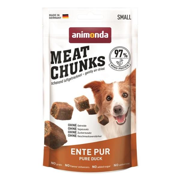 ARDEBO.de Animonda Dog Snack Meat Chunks Ente pur Small 60g