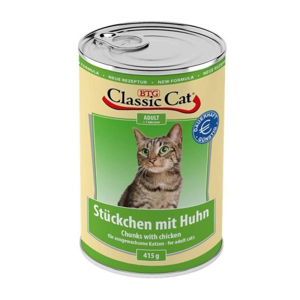 ARDEBO.de Classic Cat Dose Stückchen mit Huhn 415g