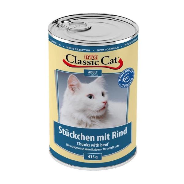 ARDEBO.de Classic Cat Dose Stückchen mit Rind 415g