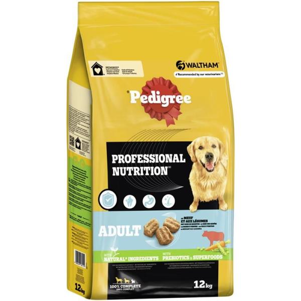 ARDEBO.de Pedigree Trocken Professional Nutrition Adult Rind & Gemüse 12kg