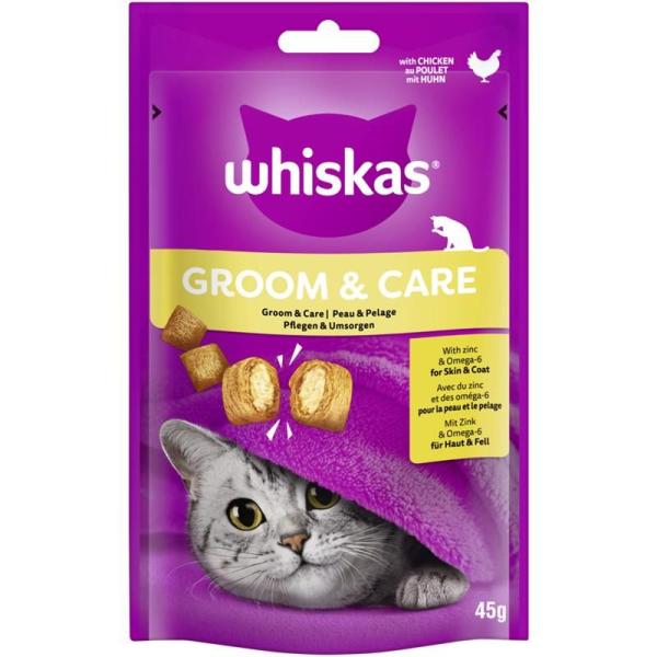 ARDEBO.de Whiskas Snack Groom & Care mit Huhn 45g