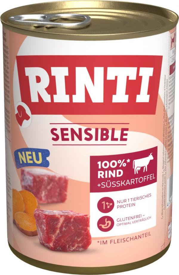 ARDEBO.de Rinti Dose Sensible Rind & Süßkartoffel 400g