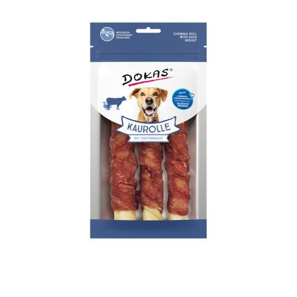 ARDEBO.de Dokas Dog Kaurolle Entenbrust Medium 150 g