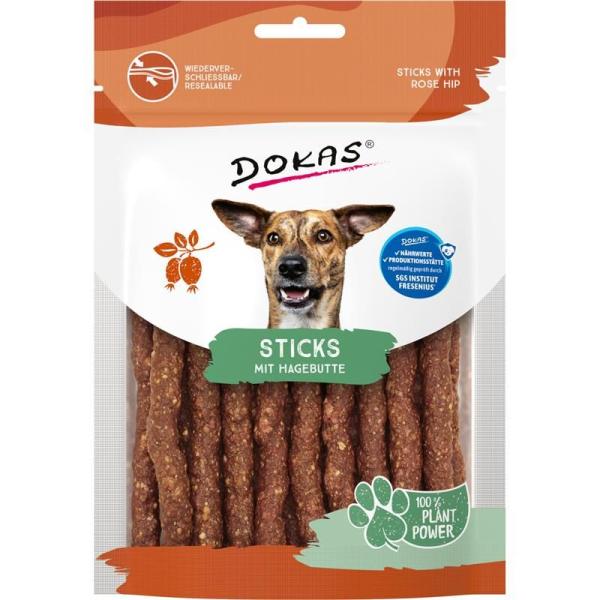 ARDEBO.de Dokas Dog Sticks mit Hagebutte 105g