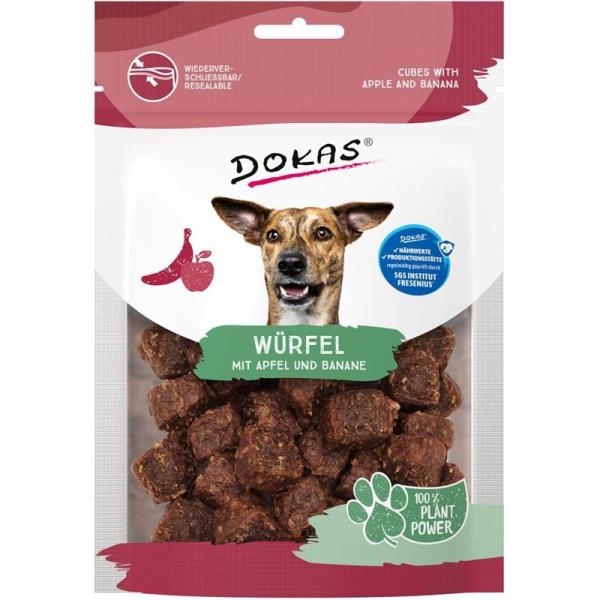 ARDEBO.de Dokas Dog Würfel mit Apfel & Banane 105g