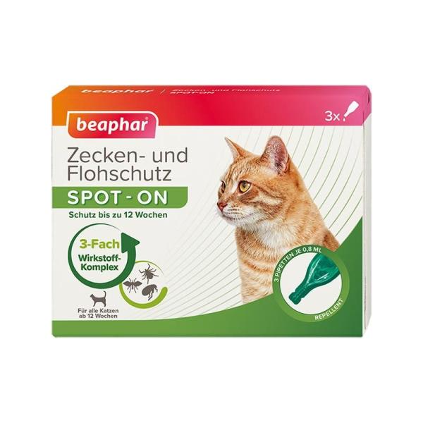 ARDEBO.de Beaphar Cat Spot On** 3x0,8 ml