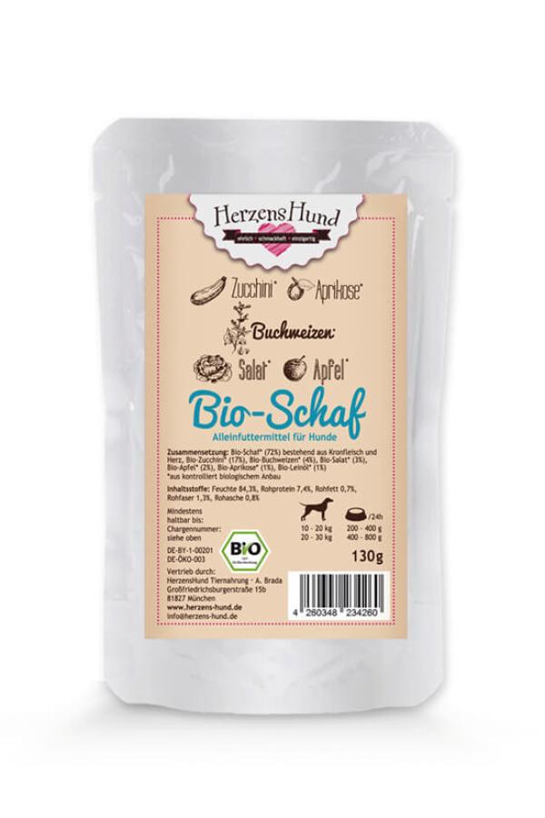 ARDEBO.de Herzenshund Schaf mit Zucchini 130g