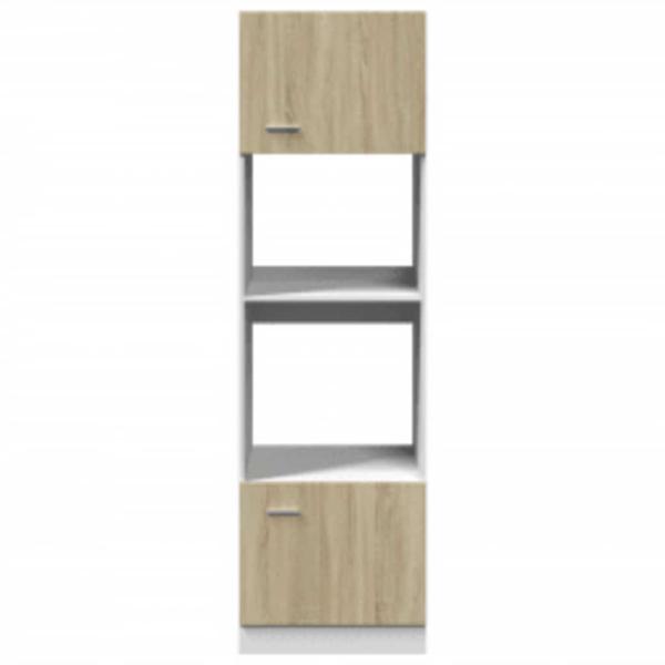 Mikrowellenumbauschrank Sonoma-Eiche 60x57x207 cm Holzwerkstoff