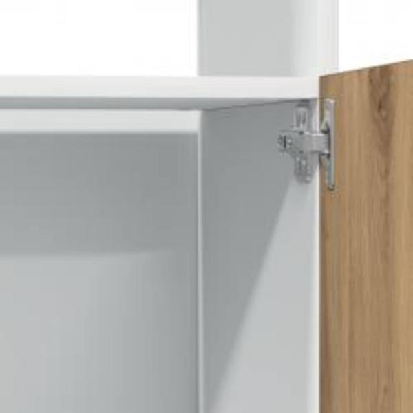 Mikrowellenschrank Artisan-Eiche 60x57x207 cm Holzwerkstoff