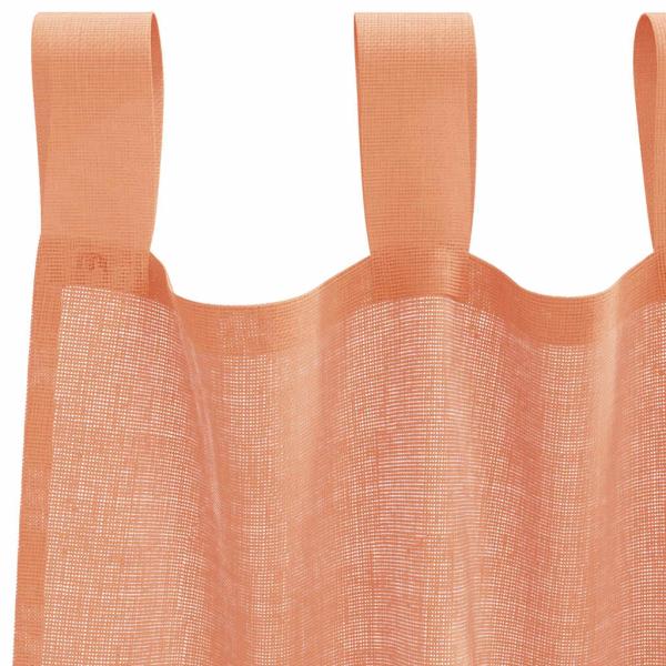 Voile Vorhänge mit Schlaufen 2 Stk. Terrakottarot 140x245 cm