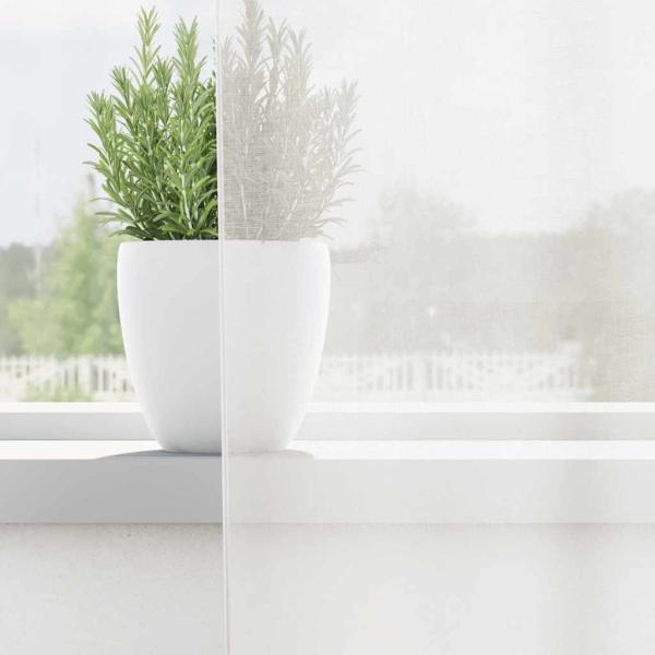 Voile Vorhänge mit Schlaufen 2 Stk. Weiß 140x175 cm