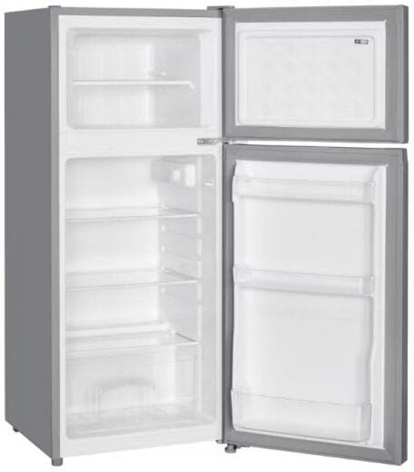 PKM GK126EIX Kühl-Gefrierkombination, 48 cm breit, 117 Liter, 4 Sterne, verstellbare Füße, 3 Türablagen, Inox Design