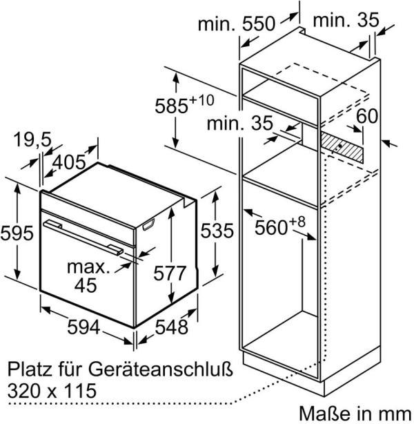 Siemens HS758G3B1 iQ700 A+ Einbau-Dampfbackofen, 60 cm breit, 71 L, cookControl Pro, Sprachsteuerung, Kindersicherung, 22 Heizarten, Schwarz
