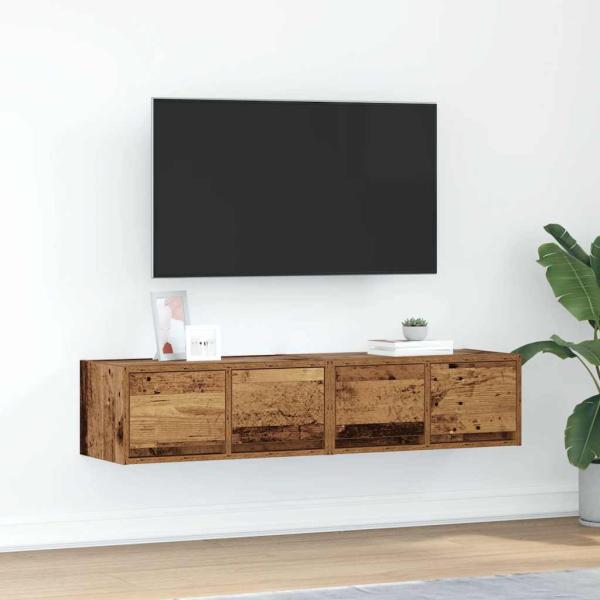 ARDEBO.de - TV-Schränke 2 Stk. Altholz-Optik 60x31x25,5 cm Holzwerkstoff