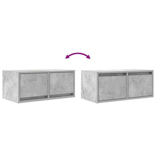 TV-Schrank Betongrau 60x31x25,5 cm Holzwerkstoff