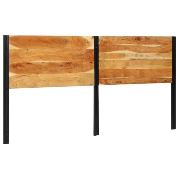 ARDEBO.de - Kopfteil 200 cm Massivholz Akazie und Eisen