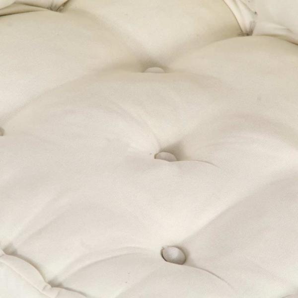 Pouf Modular Creme 70x70x54 cm Stoff
