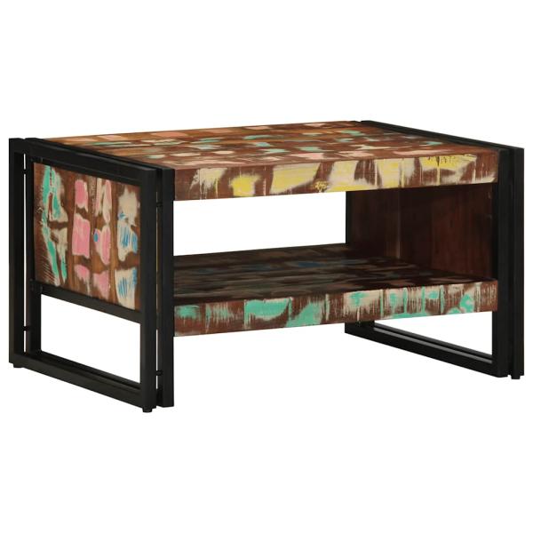 ARDEBO.de - Couchtisch Mehrfarbig 70x50x38 cm Altholz Massivholz
