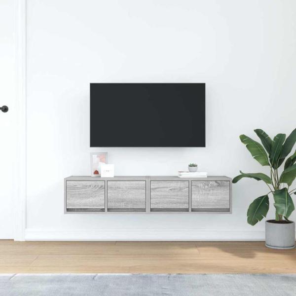 TV-Schränke 2 Stk. Grau Sonoma 60x31x25,5 cm Holzwerkstoff