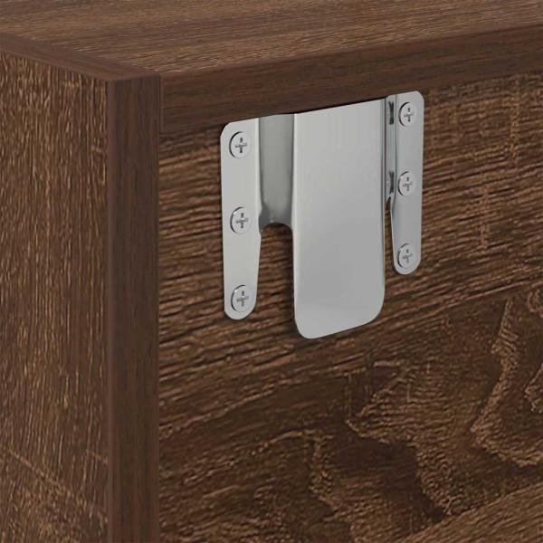 TV-Schränke 2 Stk. Braun Eichen-Optik 60x31x25,5 cm