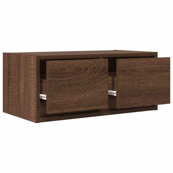 TV-Schränke 2 Stk. Braun Eichen-Optik 60x31x25,5 cm