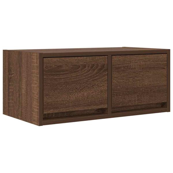 TV-Schränke 2 Stk. Braun Eichen-Optik 60x31x25,5 cm