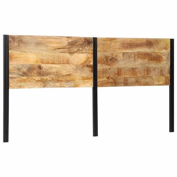 ARDEBO.de - Kopfteil 200 cm Massivholz Mango und Eisen