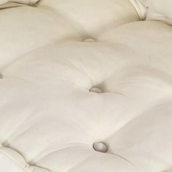 Pouf Modular Creme 70x70x54 cm Stoff