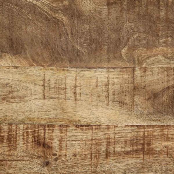 Couchtisch 50x50x38 cm Raues Massivholz Mango
