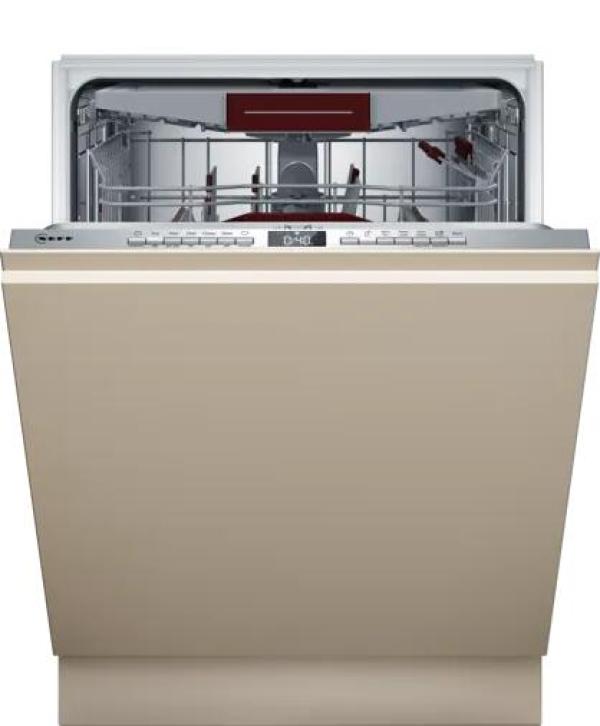 ARDEBO.de Neff S155ECX15E N50 Vollintegrierter Geschirrspüler, 60 cm breit, 14 Maßgedecke, AquaStop, HomeConnect, Flex Besteckschublade, Time Light