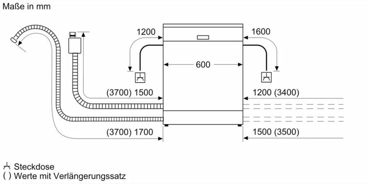 Neff S155ECX15E N50 Vollintegrierter Geschirrspüler, 60 cm breit, 14 Maßgedecke, AquaStop, HomeConnect, Flex Besteckschublade, Time Light