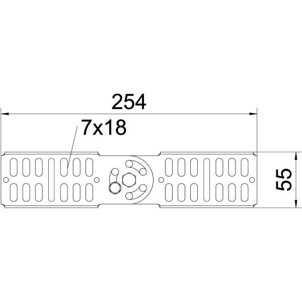 OBO Bettermann RGV 60 FT Gelenkverbinder für Kabelrinnen, 60x260mm, Stahl (7082223)