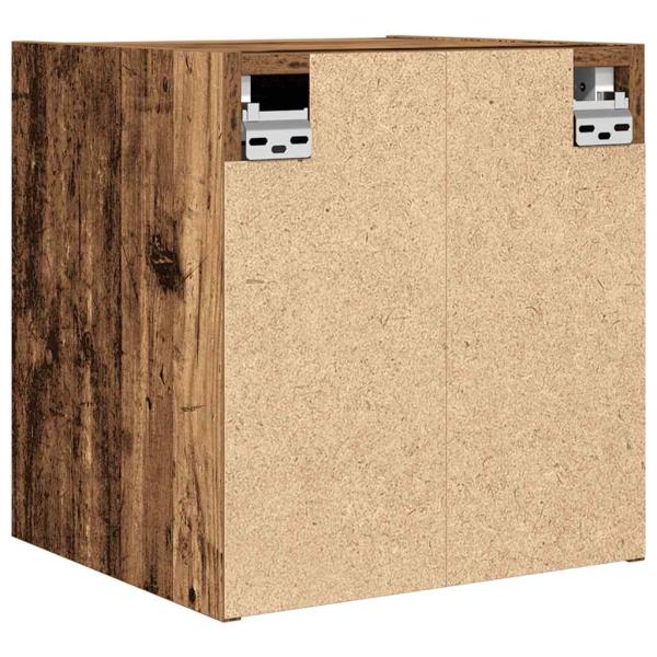 Wand-Nachttische 2 Stk. Altholz-Optik 38x34x40 cm