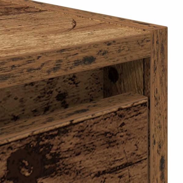 Wand-Nachttische 2 Stk. Altholz-Optik 38x34x40 cm