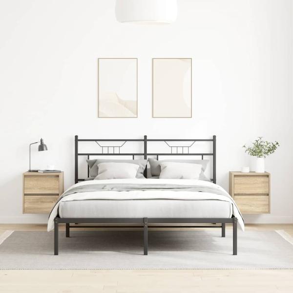Wand-Nachttische 2 Stk. Sonoma-Eiche 38x34x40 cm