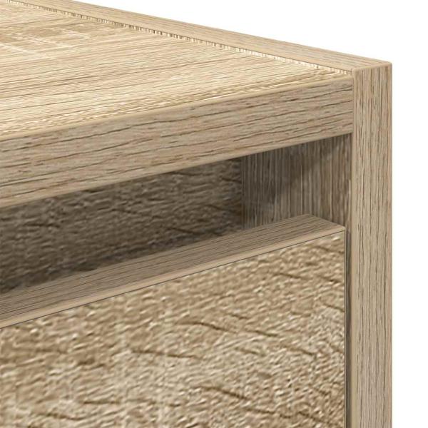 Wand-Nachttische 2 Stk. Sonoma-Eiche 38x34x40 cm