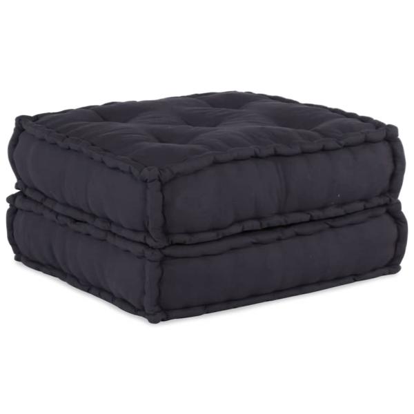 ARDEBO.de - Pouf Modular Anthrazit 70x70x36 cm Stoff