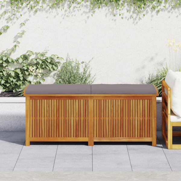 ARDEBO.de - Outdoor-Kissenbox 150x50x60,5 cm Massivholz Akazie