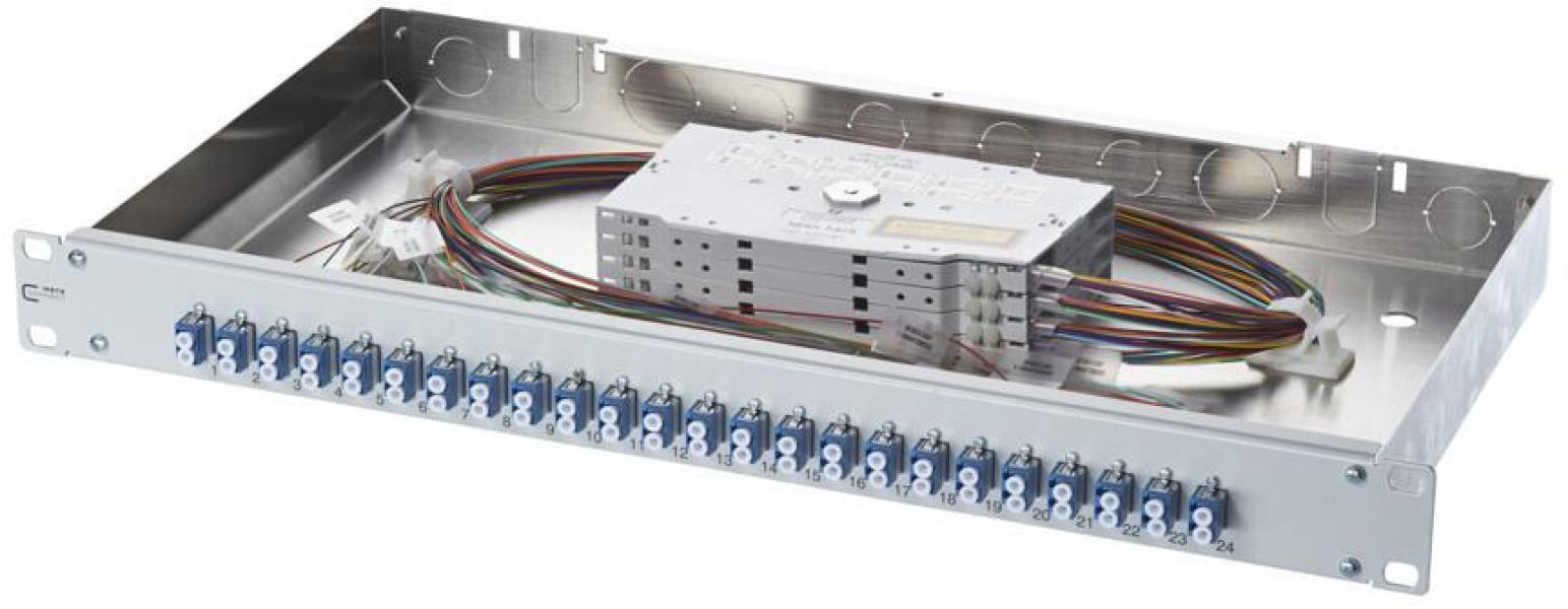 Metz Connect OpDAT fix splice 24xLC-D OM3 LWL-Patchfeld