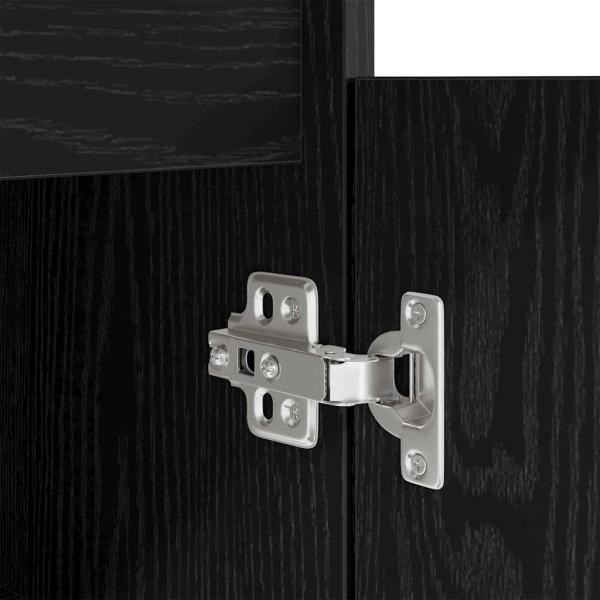 Schreibtisch Schwarz Eichen-Optik 86x49x76 cm Holzwerkstoff