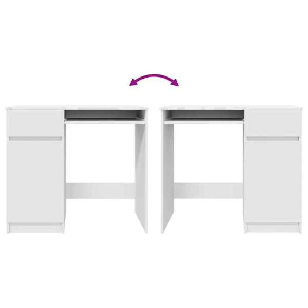 Schreibtisch Weiß 86x49x76 cm Holzwerkstoff