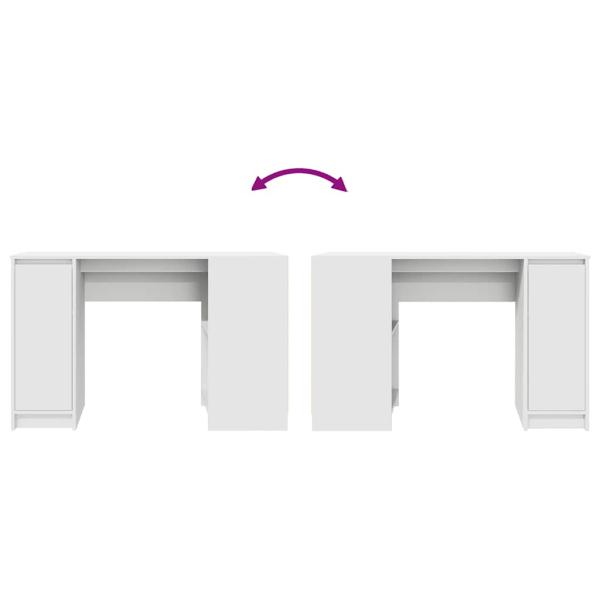 Schreibtisch Weiß 120x42x76 cm Holzwerkstoff
